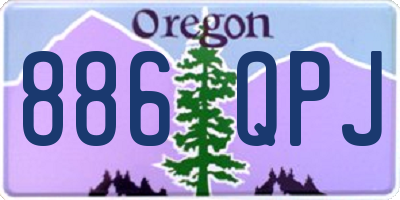 OR license plate 886QPJ