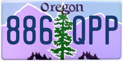 OR license plate 886QPP