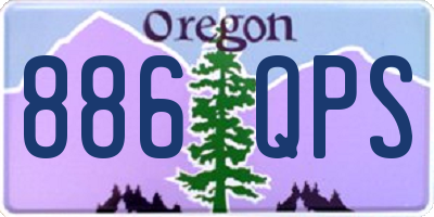 OR license plate 886QPS