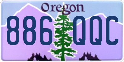 OR license plate 886QQC