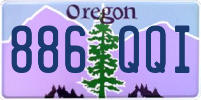 OR license plate 886QQI