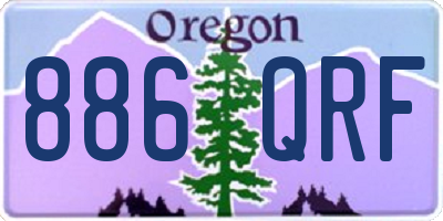 OR license plate 886QRF