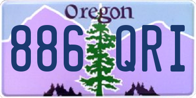 OR license plate 886QRI