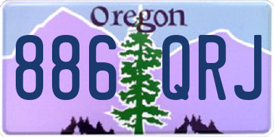 OR license plate 886QRJ