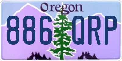 OR license plate 886QRP