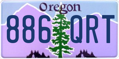 OR license plate 886QRT