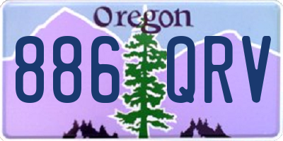 OR license plate 886QRV