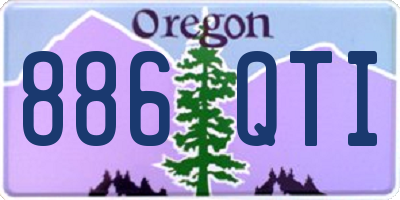 OR license plate 886QTI