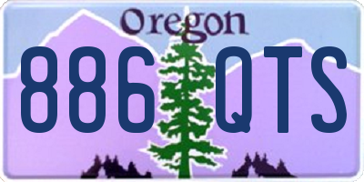 OR license plate 886QTS