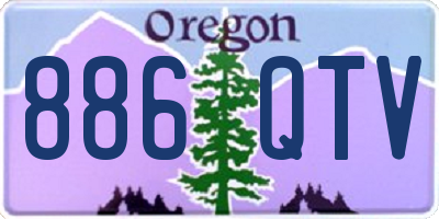 OR license plate 886QTV