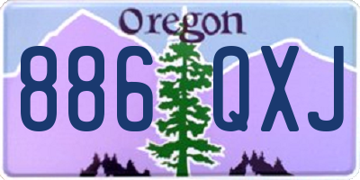 OR license plate 886QXJ