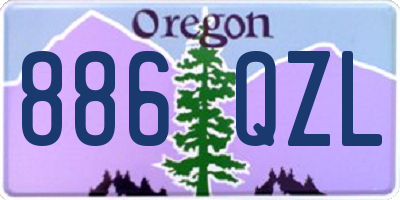 OR license plate 886QZL
