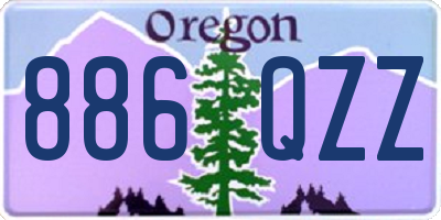 OR license plate 886QZZ