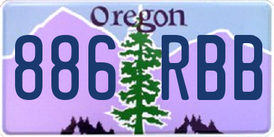 OR license plate 886RBB
