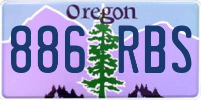 OR license plate 886RBS