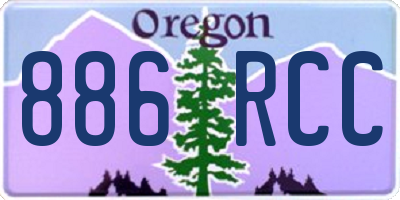 OR license plate 886RCC