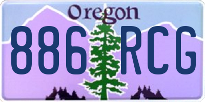 OR license plate 886RCG