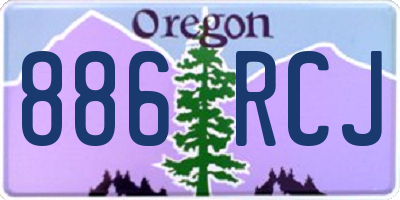 OR license plate 886RCJ