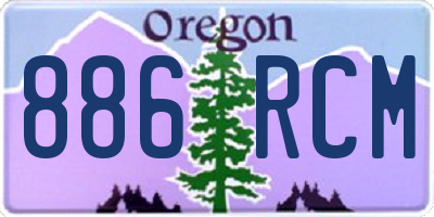 OR license plate 886RCM