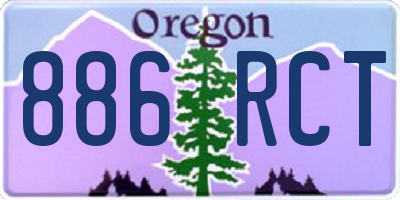 OR license plate 886RCT