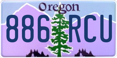 OR license plate 886RCU