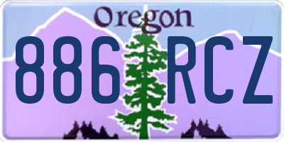 OR license plate 886RCZ