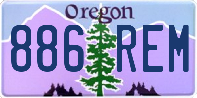 OR license plate 886REM