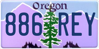 OR license plate 886REY