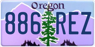 OR license plate 886REZ