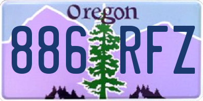 OR license plate 886RFZ