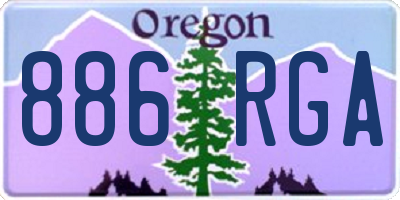 OR license plate 886RGA