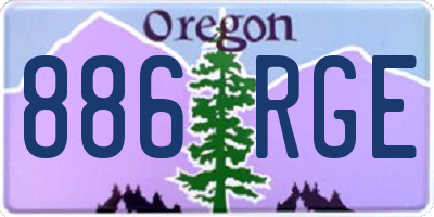 OR license plate 886RGE