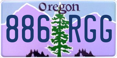 OR license plate 886RGG