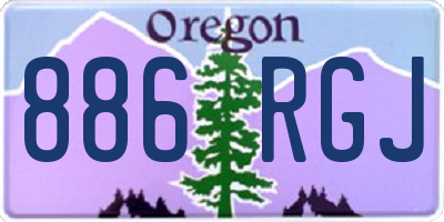 OR license plate 886RGJ