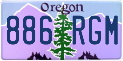 OR license plate 886RGM