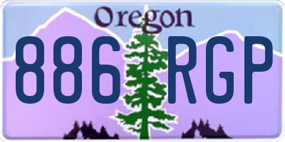 OR license plate 886RGP