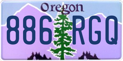 OR license plate 886RGQ