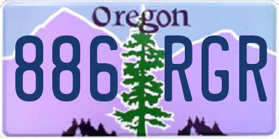 OR license plate 886RGR