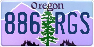 OR license plate 886RGS