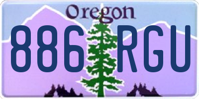 OR license plate 886RGU