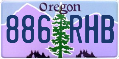 OR license plate 886RHB