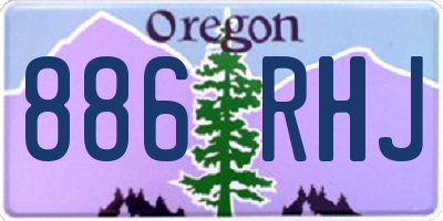 OR license plate 886RHJ
