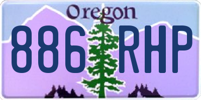 OR license plate 886RHP