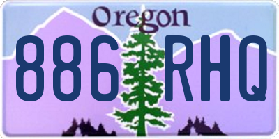 OR license plate 886RHQ