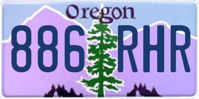 OR license plate 886RHR