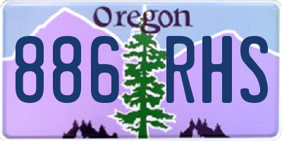 OR license plate 886RHS