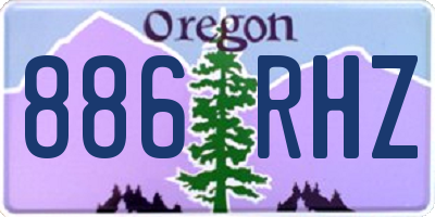 OR license plate 886RHZ