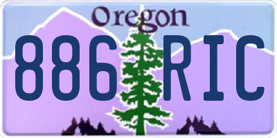 OR license plate 886RIC
