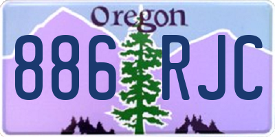 OR license plate 886RJC