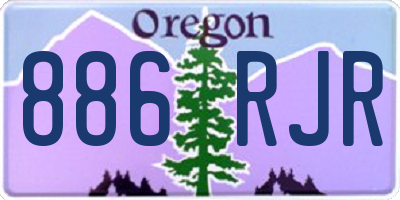 OR license plate 886RJR